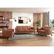 Kona Nutmeg Leather 65" Loveseat