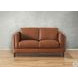 Kona Nutmeg Leather 65" Loveseat