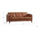 Kona Nutmeg Leather Living Room Set