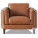 Kona Nutmeg Leather Upholstered Accent Chair