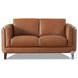 Kona Nutmeg Leather 65" Loveseat