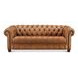 Haworth Saddle Leather 88" Sofa with Nailhead Trim