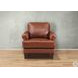 Soleil Brandy Leather Upholstered Lounge Chair