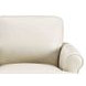 Soleil Vanilla Leather 58" Loveseat