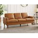 Ada Cognac Brown Leather 80" Sofa