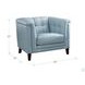 Elric Spa Blue Leather Living Room Set