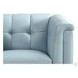 Elric Spa Blue Leather Upholstered Accent Chair