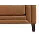 Elric Cognac Leather Upholstered Accent Chair