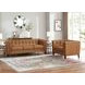 Elric Cognac Leather Upholstered Accent Chair