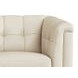 Elric Vanilla Leather 62" Loveseat