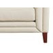 Elric Vanilla Leather 62" Loveseat