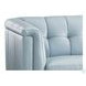 Elric Spa Blue Leather 62" Loveseat