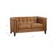 Elric Cognac Leather 62" Loveseat