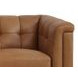 Elric Cognac Leather 62" Loveseat