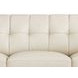 Elric Vanilla Leather 84" Sofa