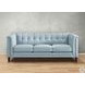 Elric Spa Blue Leather 84" Sofa