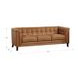 Elric Cognac Leather 84" Sofa