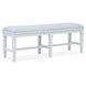 Charleston Gray Upholstered Dining Bench