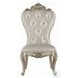 Gorsedd Cream Fabric and Golden Ivory Side Chair Set of 2