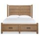 Plum Creek Sierra Brown Queen Storage Panel Bed