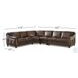 Bexley Caramel Leather 4 Piece Modular Sectional with Nailhead Trim