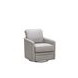 Turner Stone Leather Upholstered Swivel Glider Accent Chair