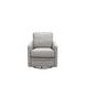 Turner Stone Leather Upholstered Swivel Glider Accent Chair