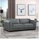Preston Slate Leather 93" Sofa