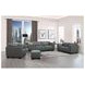 Preston Slate Gray Leather 67" Loveseat