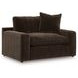 Maxton Heights Bittersweet Upholstered Chair and A Half with Pillow