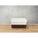 Axton Natural Leather Upholstered Rectangular Ottoman