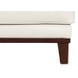 Axton Natural Leather Upholstered Rectangular Ottoman