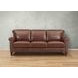 Navrell Pecan Leather Living Room Set
