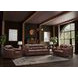 Upton Chestnut Leather Living Room Set