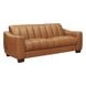 Baylor Cinnamon Brown Leather 84" Sofa
