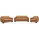 Baylor Cinnamon Brown Leather Living Room Set