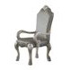 Dresden Gray Upholstered Arm Chair with Nailhead Trim Set of 2