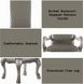 Dresden Gray Upholstered Arm Chair with Nailhead Trim Set of 2