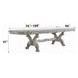 Dresden Vintage Bone White 108" Extendable Rectangular Dining Table