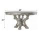 Dresden Vintage Bone White 60" Round Dining Table