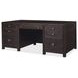 Driftwood Dark Brown 72" Executive Desk
