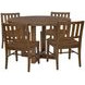Driftwood Medium Brown 48" Round Dining Room Set