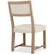 Driftwood Light Brown and Beige Upholstered Side Chair