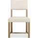 Driftwood Light Brown and Beige Upholstered Side Chair
