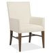 Driftwood Beige and Medium Brown Upholstered Arm Chair