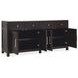 Driftwood Black 4 Door Buffet