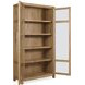 Driftwood Light Brown 2 Glass Door Display Cabinet
