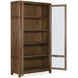 Driftwood Medium Brown 2 Glass Door Display Cabinet