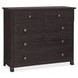 Driftwood Black 5 Drawer Chest