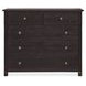 Driftwood Black 5 Drawer Chest